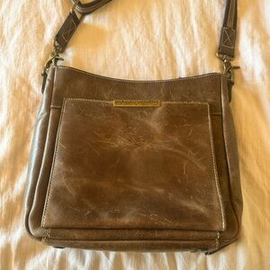 Carry Conceal Brown Leather Crossbody Bag